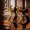 Escultura de Mango con Forma de Serpiente de Cobre Imitación Vintage, Tirador Creativo para Gabinete de Venta Caliente Transfronteriza, Decoración de Puerta con Forma de Animal de Resina