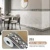Rodapié Engrosado Autoadhesivo PVC Rodapié Pegatina de Pared Tablero de Alféizar Línea de Esquina Protección de Bordes Baldosa Adhesiva para Rodapié