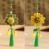 Regalo del Día del Maestro Colgante Llavero de Coche Girasol 2026 Modelo Nuevo Regalo de Alta Gama para Maestros Pequeño Adorno Colgante