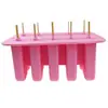 Blanco Rojo Rosa Azul Verde Amarillo Verano 10 Diez Agujeros Silicona Helado Helado Helado Molde de Silicona