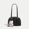 Bolso de hombro bordado de moda estilo coreano, nuevo modelo primavera-verano 2026, bolso de mano acolchado simple, bolso de hombro y axila moderno para el día a día