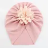 Novos Chapéus Indianos para Bebês Estilo Europeu e Americano, Chapéus Pulôver Criativos com Flores de Chiffon, Chapéus para Crianças e Bebês Atacado