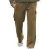 Pantalones Cargo Deportivos Casuales de Pana con Múltiples Bolsillos Estilo Europeo y Americano Nuevos para Hombre 2024 Amazon Temu Pantalones Paracaídas