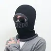 Gorro de una pieza para ciclismo de invierno forrado de polar engrosado a prueba de frío para exteriores protección para los oídos protección facial gorro de punto de una pieza bufanda gorro de lana