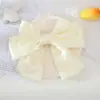 Pinza para el Cabello con Lazo de Satén de Color Sólido Estilo Francés, Pinza Superior, Pinza para la Parte Posterior de la Cabeza, Pinza para el Cabello de Celebridad de Internet Japonesa y Coreana, Accesorio para el Cabello