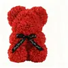 Presente de Dia das Mães 25cm urso de flor de espuma urso de rosa PE caixa de presente de pvc Dia dos Namorados venda quente transfronteiriça