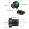 Cargador de Teléfono Móvil para Vehículo Eléctrico 66W Carga Súper Rápida Modelo Nuevo 2025 Interfaz USB Modificado Universal 12-24V