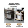 Gabinete de Almacenamiento para Impresora, Estante de Escritorio para Apartamento Pequeño, Estante de Almacenamiento Móvil de Pie, Soporte para Host de Computadora