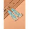 Estilo nacional borla de cuentas de arroz flecos brocado Song accesorios bolsa colgante accesorios hechos a mano con cuentas adornos colgantes cuentas de madera