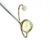 Reloj pulsera de perlas vintage para mujer, lujo ligero, exquisito, simple, elegante, versátil, reloj de cuarzo, accesorio para la mano