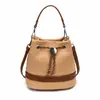 2026 Nuevo Estilo Bolso Cubo Casual Simple de Gran Capacidad Bolso de Hombro Único Cruzado Retro Bolso de Verano 2026 para Mujeres