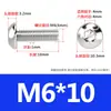 Tornillos de Cabeza Semiredonda de Acero Inoxidable 316 con Agujero Hexagonal, Pernos de Cabeza Hexagonal Iso7380 M3M4M5M6