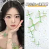 Pegatina Mariposa Aurora Gelatina Cara Estéreo Pedrería Uñas Arte En relieve Maquillaje Pegatina Joyería Facial Maquillaje Pegatina Ojo Decorativo