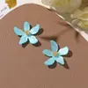 Sistema de Cores Macaron Dopamina Primavera e Verão Gardênia DIY Pequeno Muitos Brincos Chamativos Dopamina Acessórios de Cabelo Flor de Sapato Acessórios