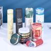 Fábrica de atacado impressão de quatro cores logotipo latas de chá tubo de papel redondo latas de papel kraft latas de papel de embalagem latas de papel perfumadas latas de papel de chá