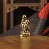 Novo ornamento de beleza contemplativa em latão, figura de deusa de beleza vintage, decoração de mesa, ornamento de artesanato em cobre
