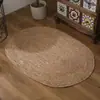 Alfombra tejida a mano de junco y ratán, Esterilla redonda, Esterilla de paja para dormitorio, Alfombra grande para suelo, Mesa de centro para sala de estar, Decoración para fotografía de habitación