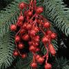 28cm Espuma Simulada Polvo Dorado Lentejuela Fruta Esquejes Arreglo Floral Baya de Navidad Colgante Decoración Árbol de Navidad Arreglo