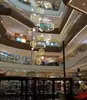Decorações suspensas em átrio de shopping center decorações suspensas no teto de hotel e loja 4S cortinas de cordão com franjas para espaço de lobby decorações para display comercial