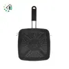 Almohadilla para olla anti-quemaduras negra conductora de calor, almohadilla aislante de calor, almohadilla aislante para olla 19 cm cuadrada estufa de gas almohadilla para café