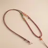 Colgante Hecho a Mano Cuerda Trenzada Cuerda Colgante de Gama Alta Hebilla de Seguridad de Jade Collar con Colgante de Jade Cuerda para Hombres y Mujeres Cuerda Fina Simple Estilo Antiguo