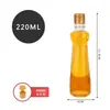 Garrafa de vidro de óleo de gergelim com tampa meia jin por jin frasco de perfume à prova de vazamento rosca comercial cônica selada garrafa vazia de óleo de gergelim
