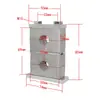 Abrazadera de tubo de aleación de aluminio de alta resistencia GB, abrazadera doble superior e inferior, abrazadera de fijación, soporte de agua, abrazadera doble de aleación de aluminio