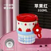 Nueva Taza de Café Mini Creativa con Alto Valor Estético, Taza Térmica de Acero Inoxidable 316 para Uso en Oficina, con Tapa, Correa Portátil y Popote