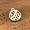 Plata Pura 999 Personalizada Accesorios de Plata Dura 3D Colgante DIY Calavera Ruyi Amuleto Cuentas de Plata Pura Colgante de Fortuna Adorno de Bolsa de la Suerte