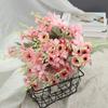 Venta al por mayor de fábrica de dalias de simulación para decoración del hogar, sala de estar, mesa de flores, paisajismo de bodas, arreglos florales de carretera, materiales florales.