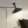 Lámpara de Pared Nome Creativa Minimalista Nórdica Diseñador Sala de Estar Decoración de Altavoz Retro Dormitorio Lámpara de Brazo Oscilante No Requiere Cableado