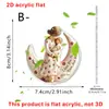 Colgante Acrílico 2D Temático del Día de las Madres Transfronterizo: Madre e Hija Luna Gnomo Lindo Sosteniendo Corazón, Colgante de Gratitud para Mamá