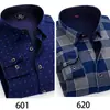 Camisa cálida al por mayor para hombres de mediana edad y mayores, top de otoño e invierno, papá, forro polar, gruesa, a cuadros, manga larga