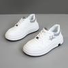 [Personalizado] Zapatos Blancos Transpirables Nuevos Cp336 Primavera y Otoño 2025 Suela Gruesa Estilo Coreano Resistentes al Desgaste y que Aumentan la Altura Tenis Casuales