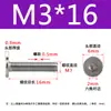 Tornillo de cabeza hexagonal plana CM de acero inoxidable 304, cabeza delgada, tornillo de cabeza plana grande C M2M2.5M3M4M5M6M8