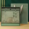 Calendário de Mesa em Couro 2026 High-End Personalizado para Escritório Desktop Criativo Calendário 2026 Ano do Cavalo Calendário de Mesa Caixa de Presente Personalizado
