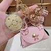 Chaveiro Diário Saco da Fortuna Ouro Puro 999 Pingente Pendurado na Bolsa do Carro Abertura para Pendurar Presente Venda por Atacado