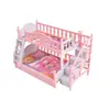 Quarto de bebê cama e cama boneca cama casa de brincar acessórios boneca chocalho casa de boneca comida miniatura cena de brincar adereços de filmagem