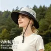 Sombrero de Sol para Mujer Sombrero de Verano para Protección Solar Sombrero de Pescador de Mezclilla Anti-UV para Exterior Sombrero Deportivo de Montañismo para Hombre y Mujer