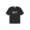 Serie de camisetas de manga corta F0G verano ESENCIALES para hombre y mujer, venta al por mayor transfronteriza, estampado 1977, ess deportivo, algodón puro