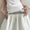 Cinturón tejido de alta gama estilo coreano para mujer, adecuado para faldas y jeans, con diseño de nicho decorativo, cinturón de cuero sin necesidad de agujeros