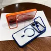 Adecuado para Apple 18 Pro Max, funda de teléfono magnética transparente, soporte para lente de iPhone 17, 16 anticaídas, 15 funda protectora