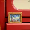 Imán para Nevera de Pintura al Óleo Creativo Van Gogh Resina 3D Magnético Decorativo Estilo Ins Estilo Nórdico Decoración del Hogar Pequeño Adorno