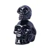 Lujo Ligero Sala de Estar Vestido Suave Colorido Calavera Doble Decoración de Halloween Artesanía de Vidrio Adornos de Cristal de Escritorio