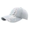 Gorra de béisbol rota, estilo coreano de moda, gorra de mezclilla lavada con visera, gorra para el sol con protección solar para exteriores para hombres y mujeres, primavera y verano.