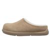 Zapatos de Mujer Grape Mom con Forro de Lana para Calidez, Zapatos de Media Pantufla para Exteriores de Invierno para Mujer Estilo Birkenstock, Pantuflas Peludas de Otoño e Invierno, Felpa