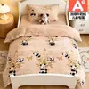 Capa de Edredom Infantil de Lã de Leite Peça Única Inverno Veludo Plus Acolchoada Fleece de Coral Plush Cobertura de Colchão para Meninos de Jardim de Infância