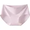 Roupa íntima feminina de algodão puro Classe A, cintura baixa, respirável, antibacteriana, cintura média, sem costura, esportiva, tamanhos grandes, formato triângulo, letras em relevo
