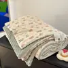 Colcha de algodão tricotada classe A para bebês e crianças, colcha de verão espessada, colcha de verão para jardim de infância, colcha de primavera e outono