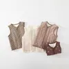 Chaleco infantil para primavera, otoño e invierno, algodón de 120g, chaleco acolchado para bebé, cálido y cómodo, Clase A, chaleco unisex para bebé